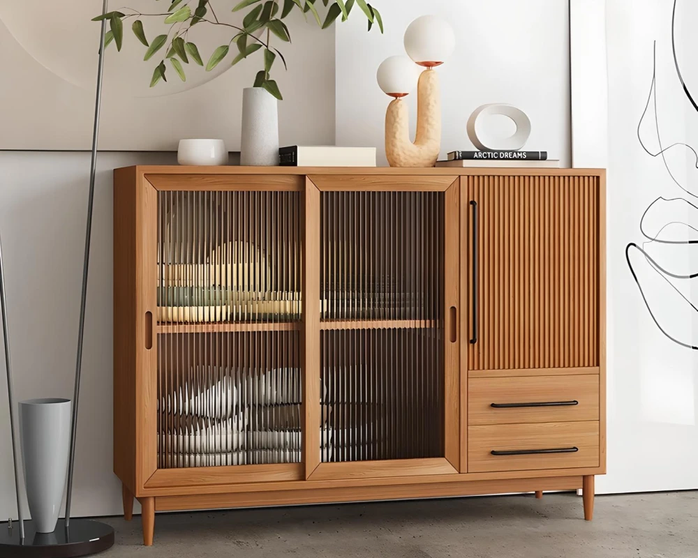 sideboard cabinet with glass doors